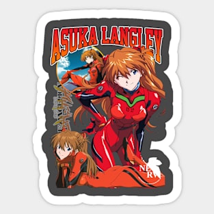 langley asuka Sticker